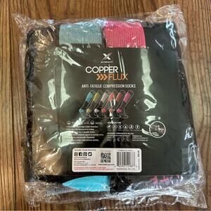 Extreme Fit Copper Flux Anti-Fatigue Compression Socks 6-Pack L/XL